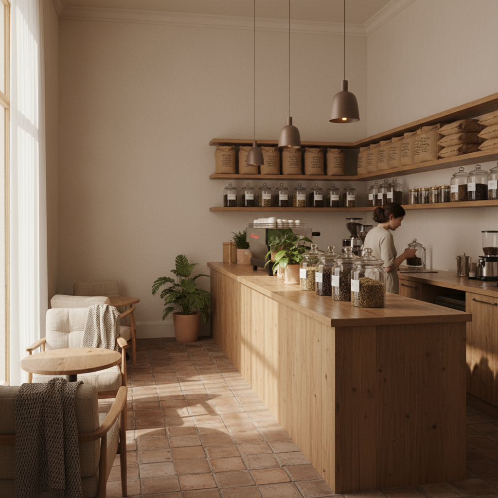 Innenansicht des Ferolandi Tea & Coffee House